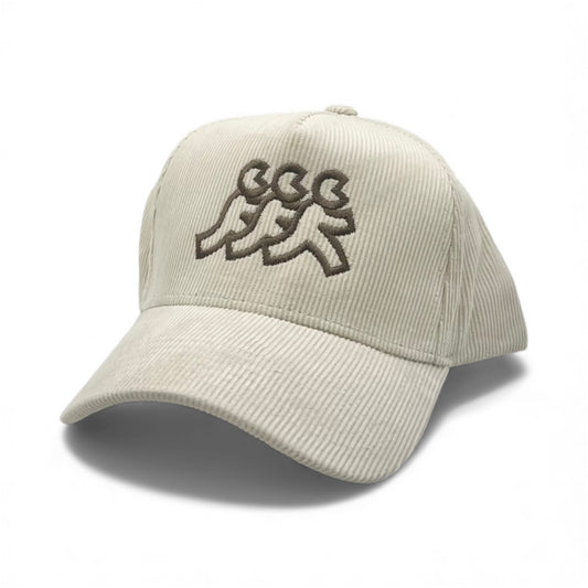 Cream Corduroy Snapback