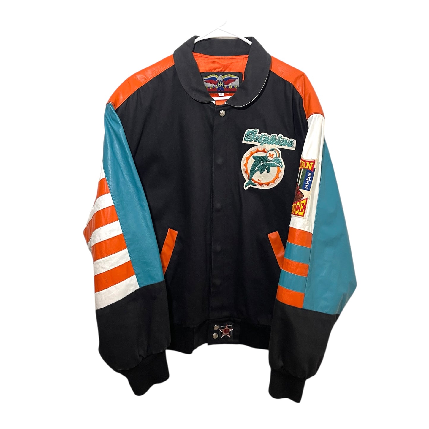 Rare Miami Dolphins Jeff Hamilton Leather Jacket (M)