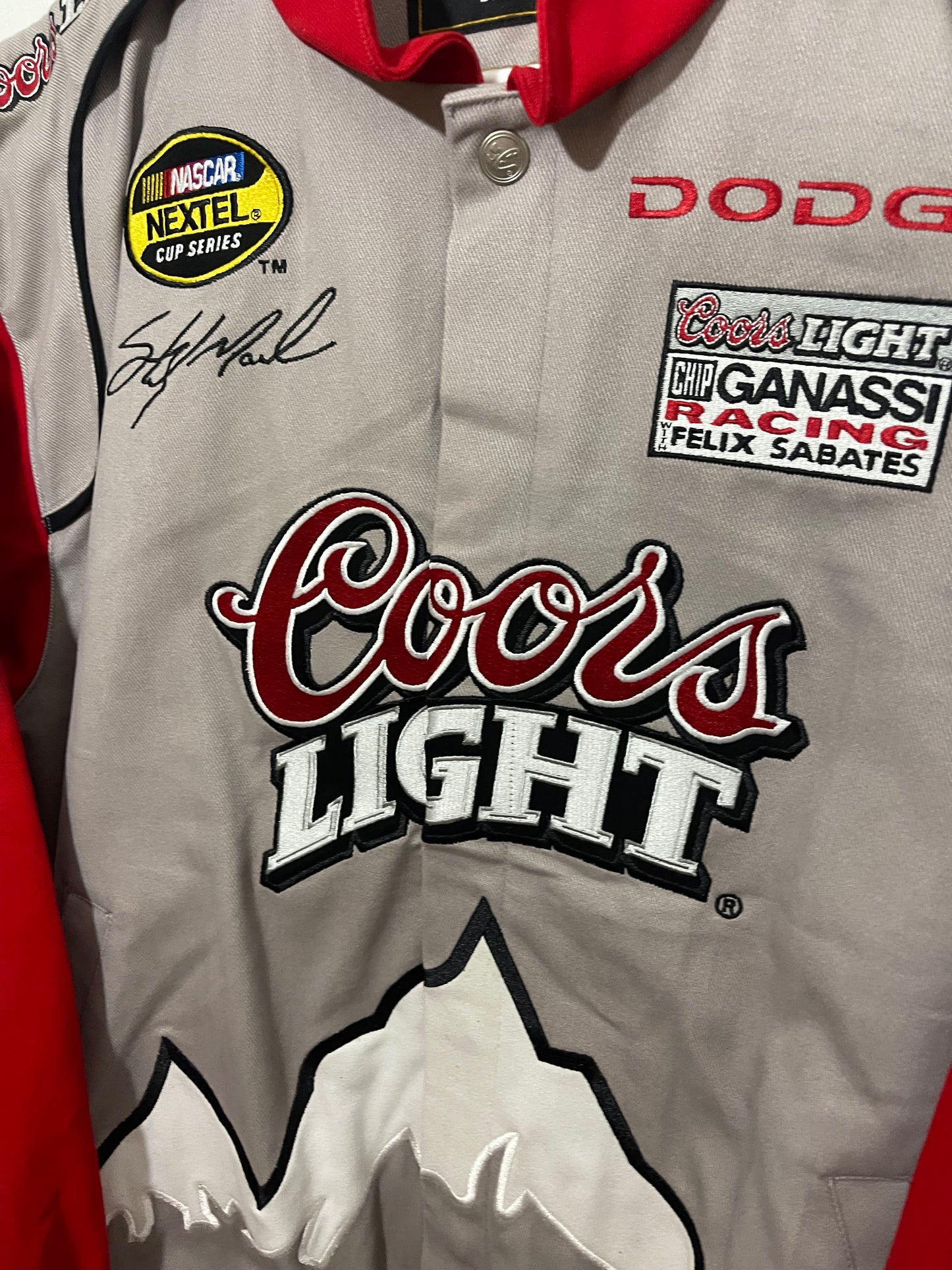 Coors Light Racing NASCAR Sterling Marlin Jeff Hamilton Jacket (L)