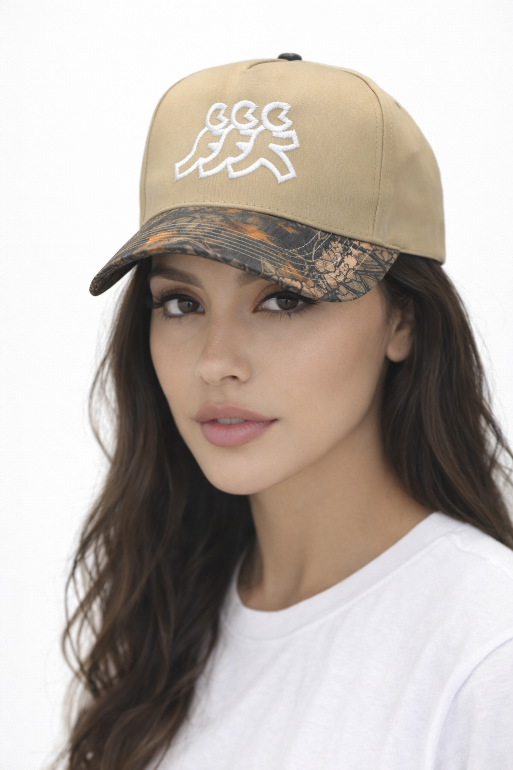 Hidden Hills Khaki Camo Brim Snapback