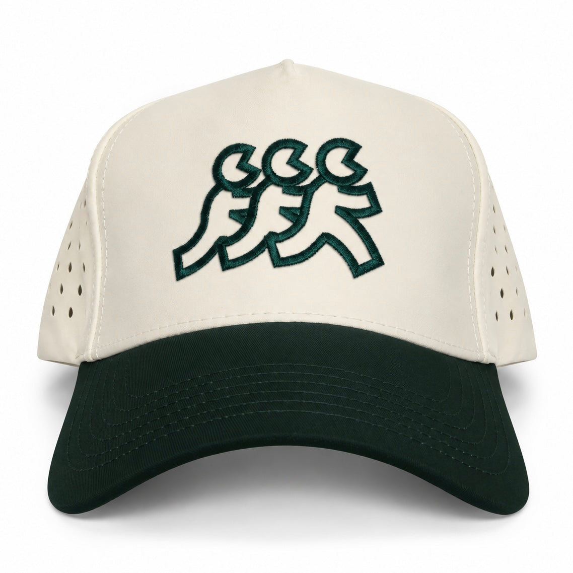 Newport Cream Athletic Performance Mesh Snapback