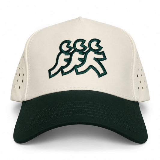Newport Cream Athletic Performance Mesh Snapback