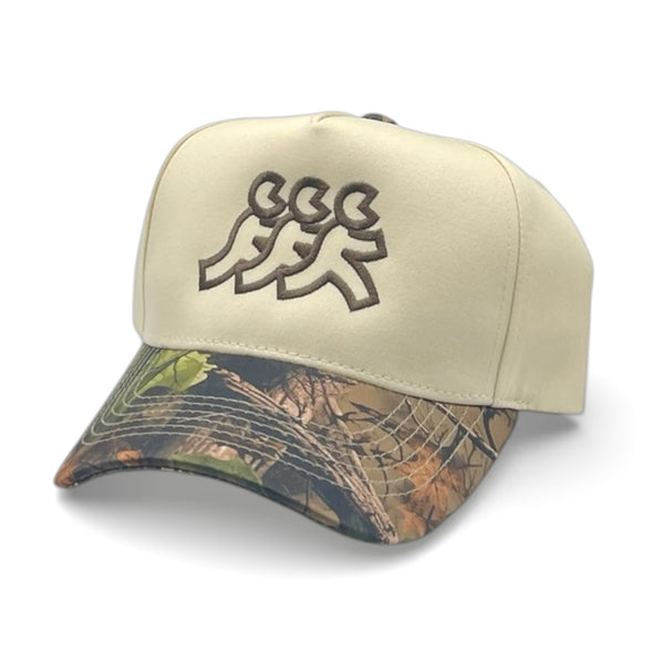 Hidden Hills Cream Camo Brim Snapback