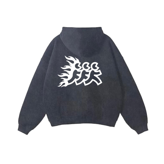 Charcoal Flames Diego Hoodie