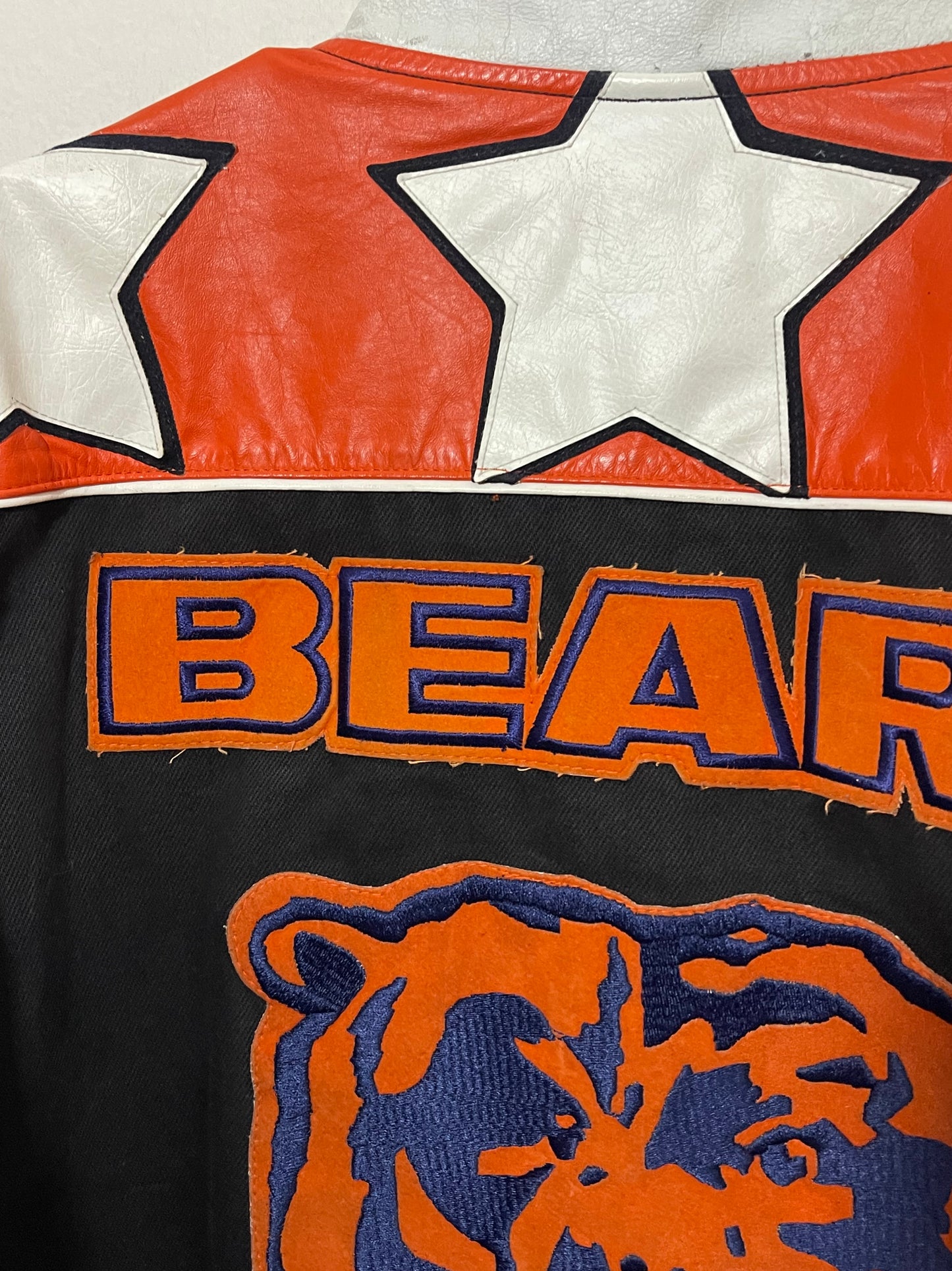 Rare Chicago Bears Jeff Hamilton Leather Reversible Star Series (L)