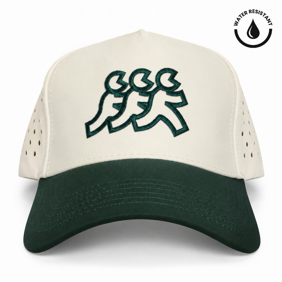 Newport Cream Athletic Performance Mesh Snapback