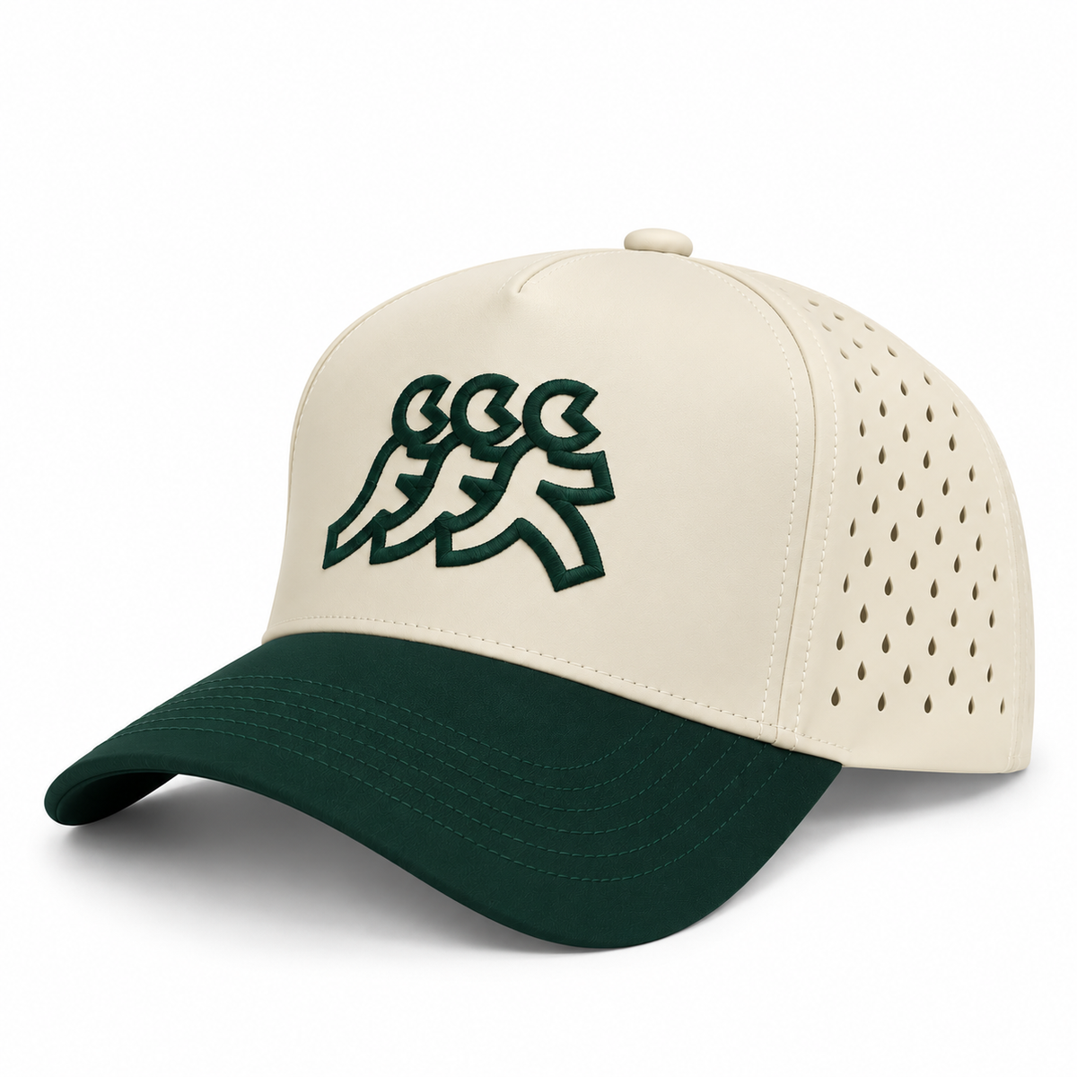 Newport Cream Athletic Performance Mesh Snapback