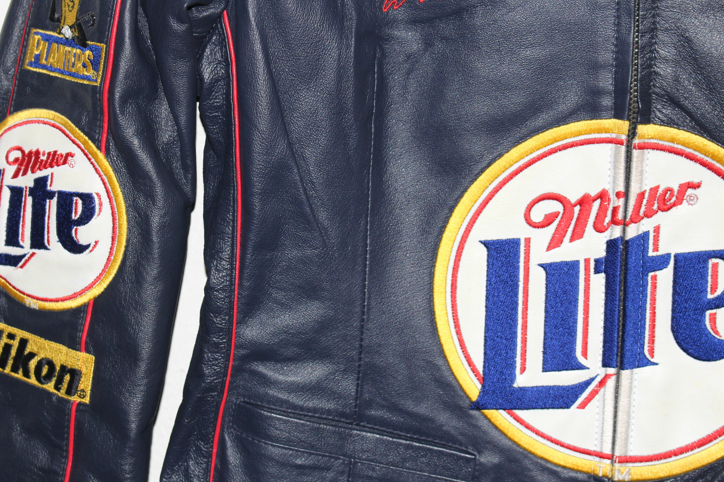 Rare Miller Lite Racing NASCAR Rusty Wallace #2 Leather Jacket (Women’s M)