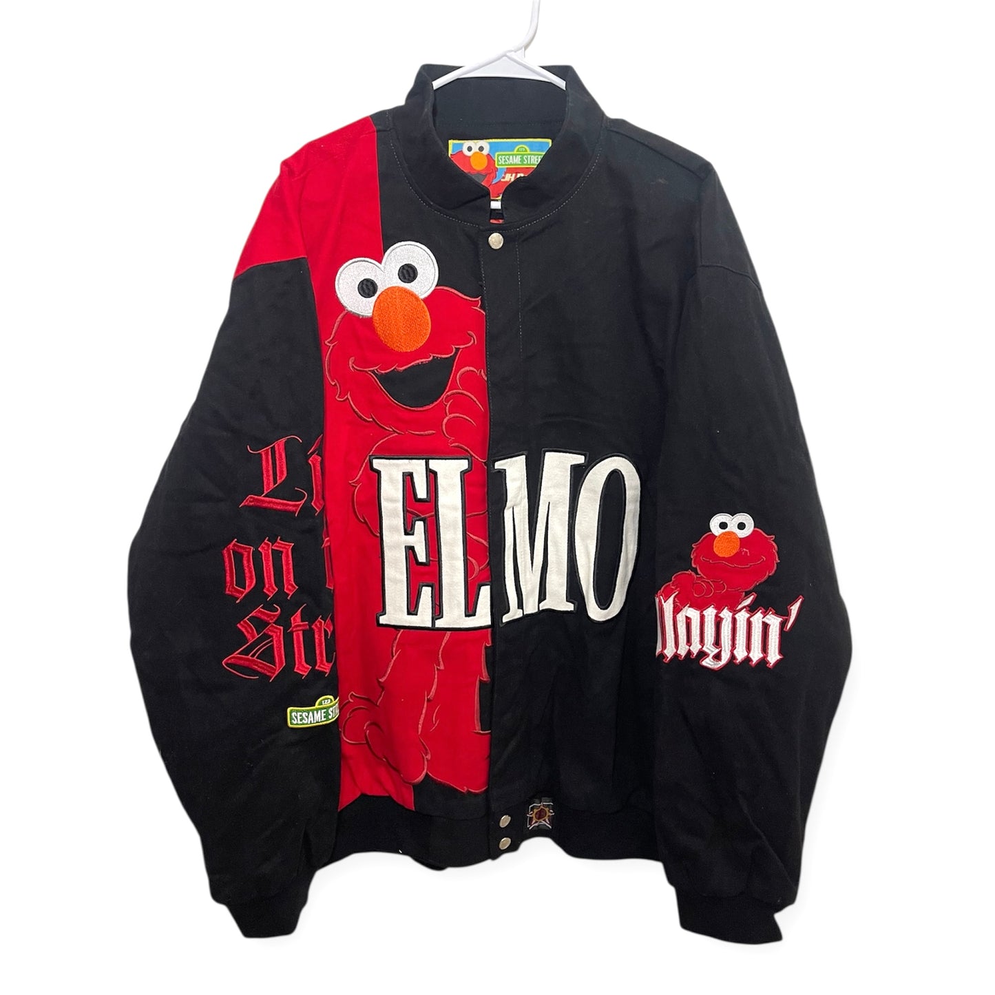 Rare Elmo NASCAR JH Design Twill Jacket (XXL)