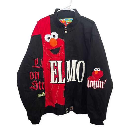 Rare Elmo NASCAR JH Design Twill Jacket (XXL)