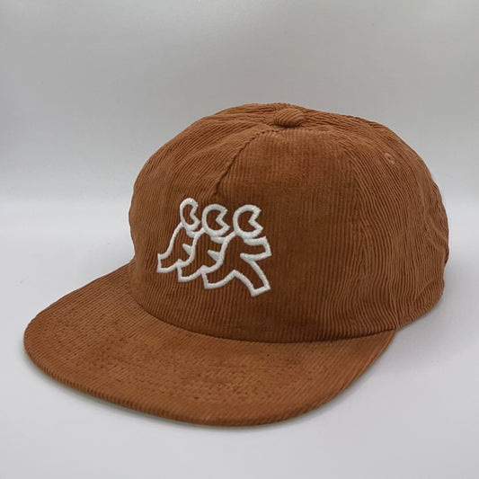 Cinnamon Flat Brim Corduroy Snapback