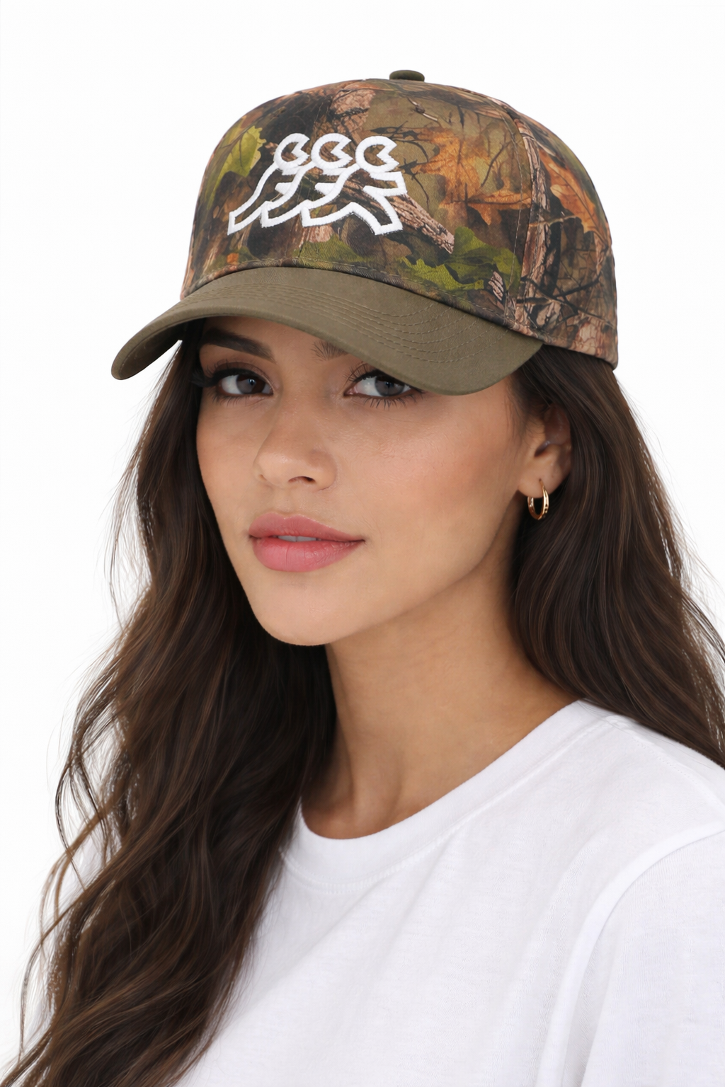 Hidden Hills Camo Green Brim Snapback