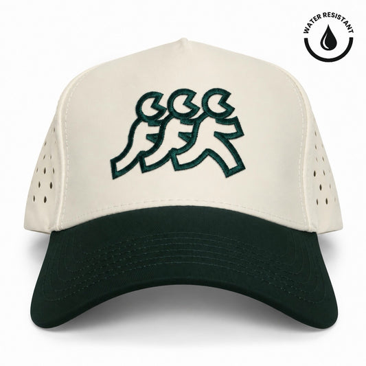 Newport Cream Athletic Performance Mesh Snapback