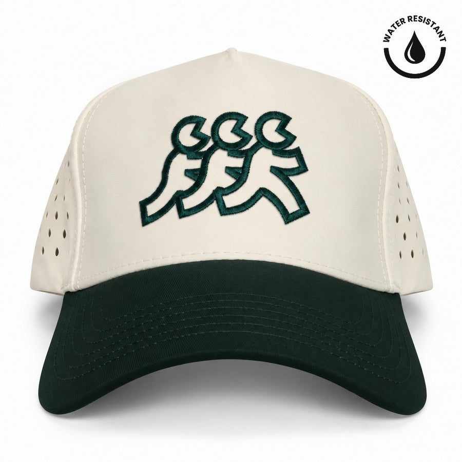 Newport Cream Athletic Performance Mesh Snapback