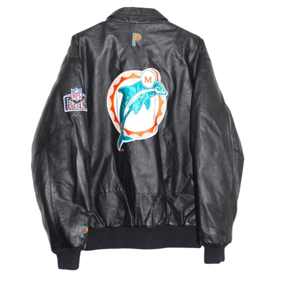 Miami Dolphins Pro Player Leather Jacket (L)