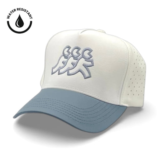 Sunset Cliffs Cream Athletic Mesh Snapback