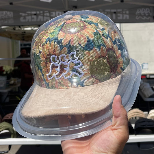 Plastic Protected Grandma’s Couch Sunflowers Snapback 1/10