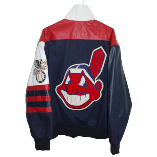 Rare Cleveland Indians Jeff Hamilton Leather Jacket (L)