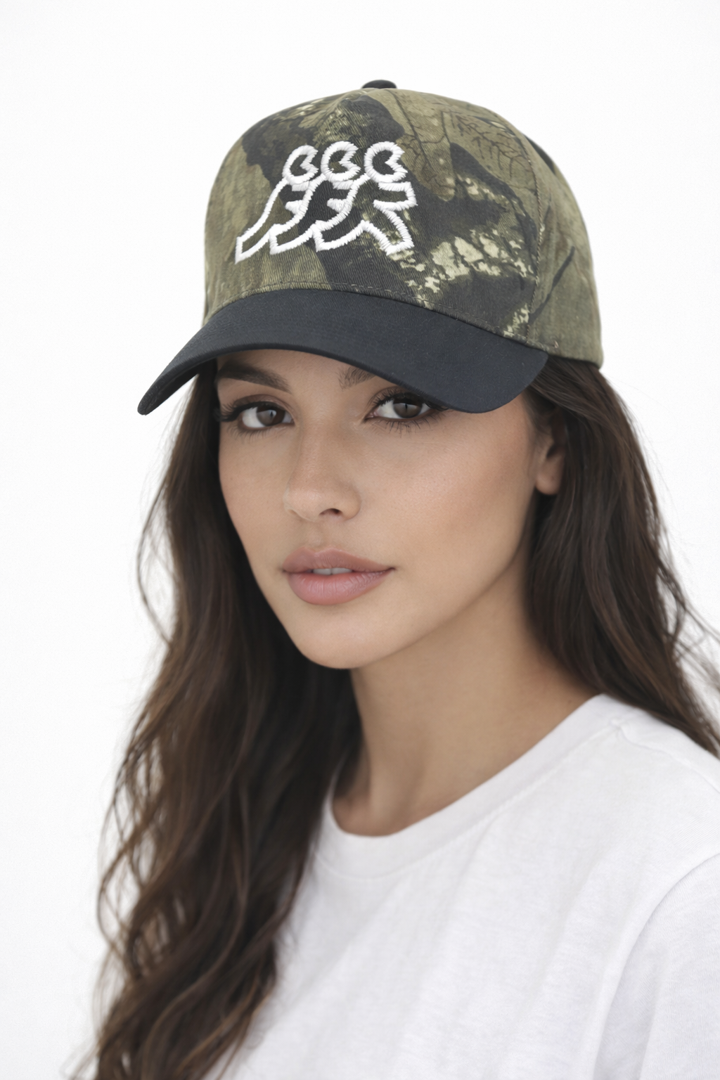 Hidden Hills Camo Black Brim Snapback
