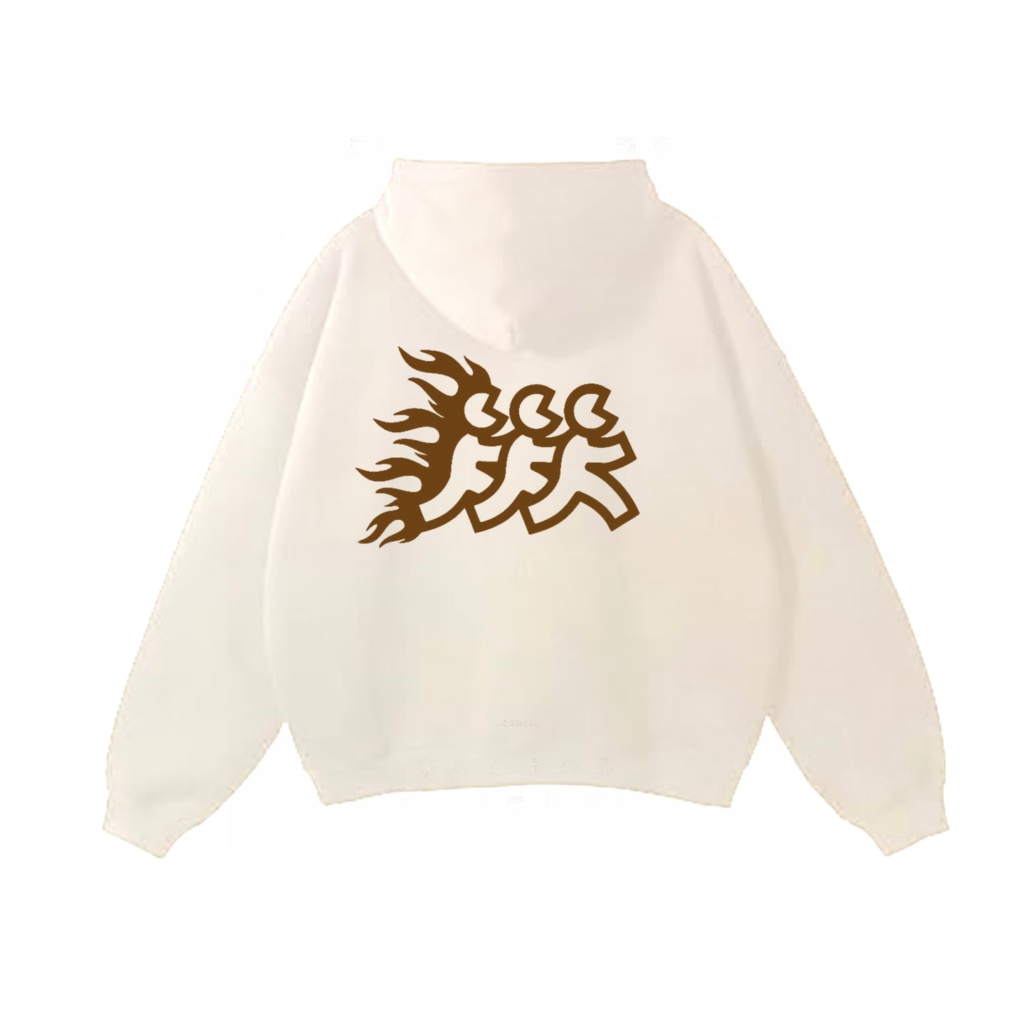 Cream Flames Diego Hoodie
