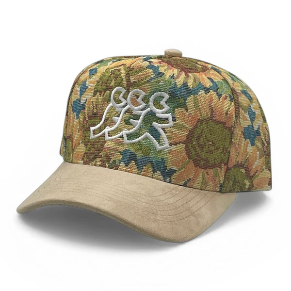 Sunflowers Jacquard Suede Snapback