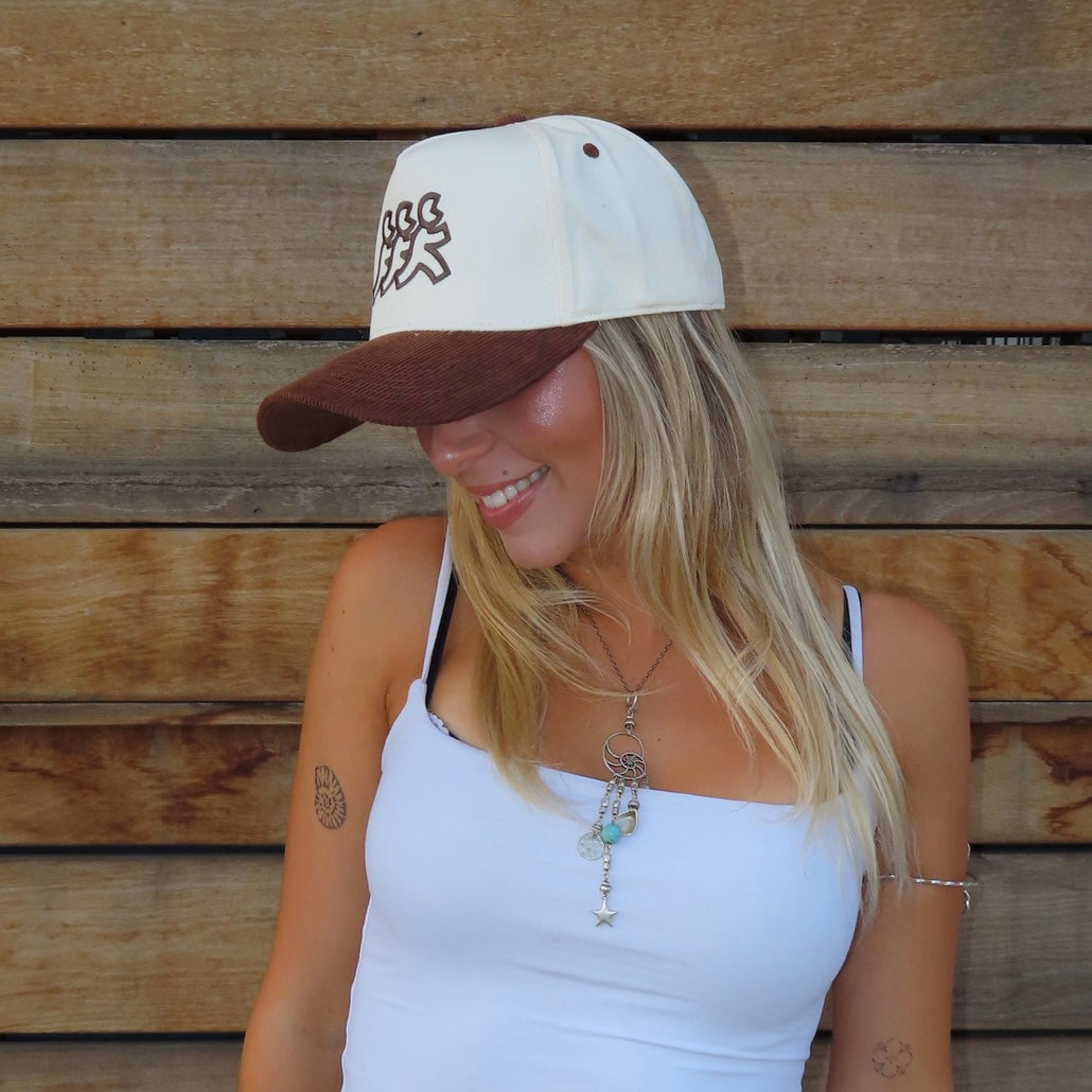 Espresso Martini Canvas Corduroy Cream Snapback