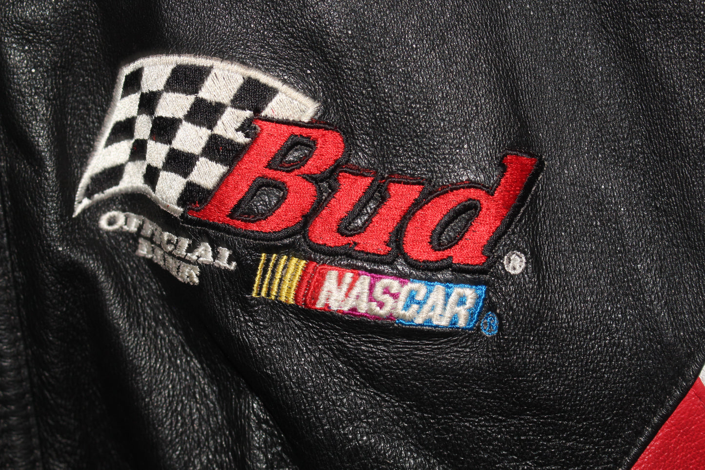 Budweiser Racing NASCAR Leather Jacket (XL)