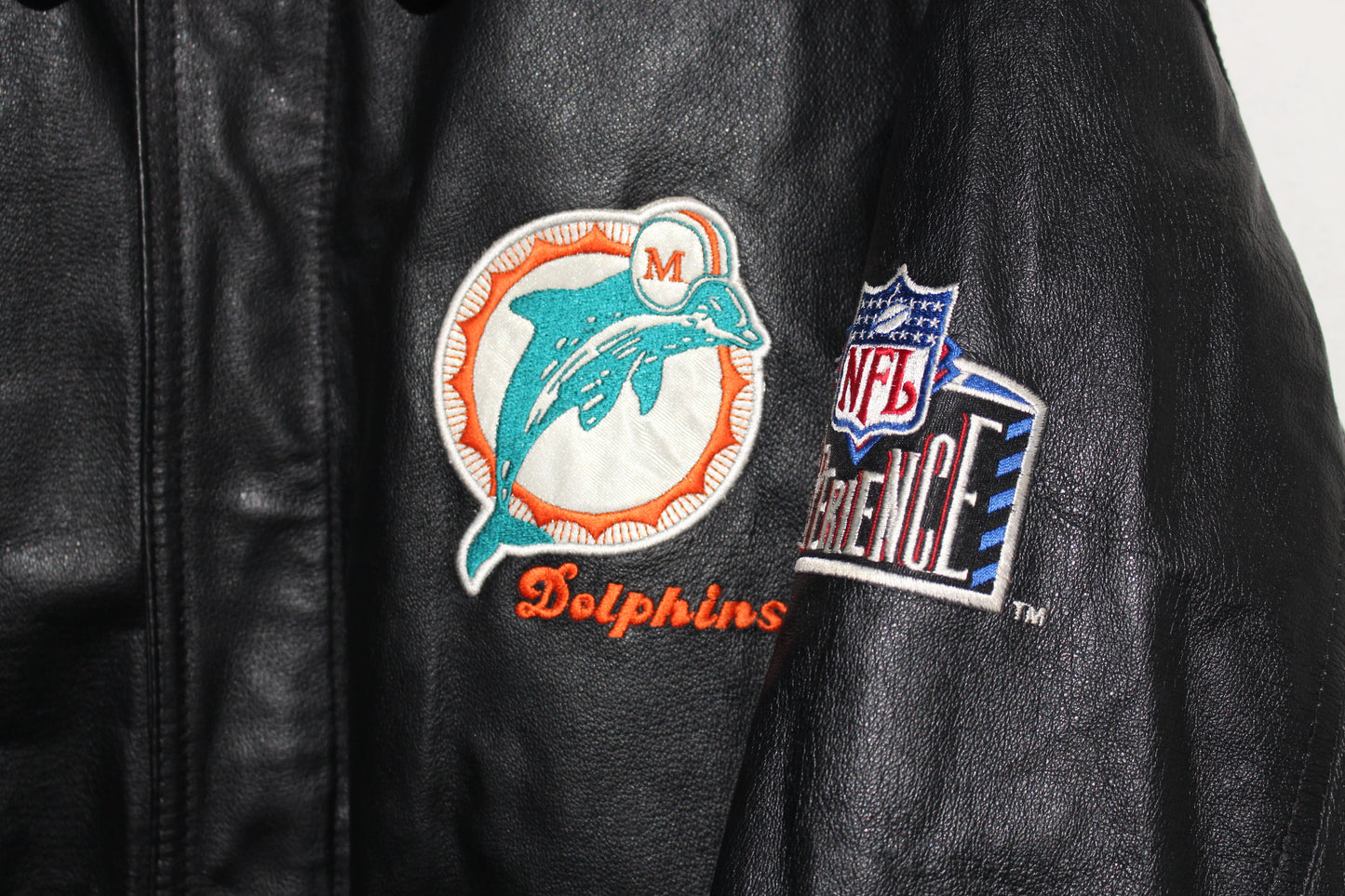 Miami Dolphins Pro Player Leather Jacket (L)