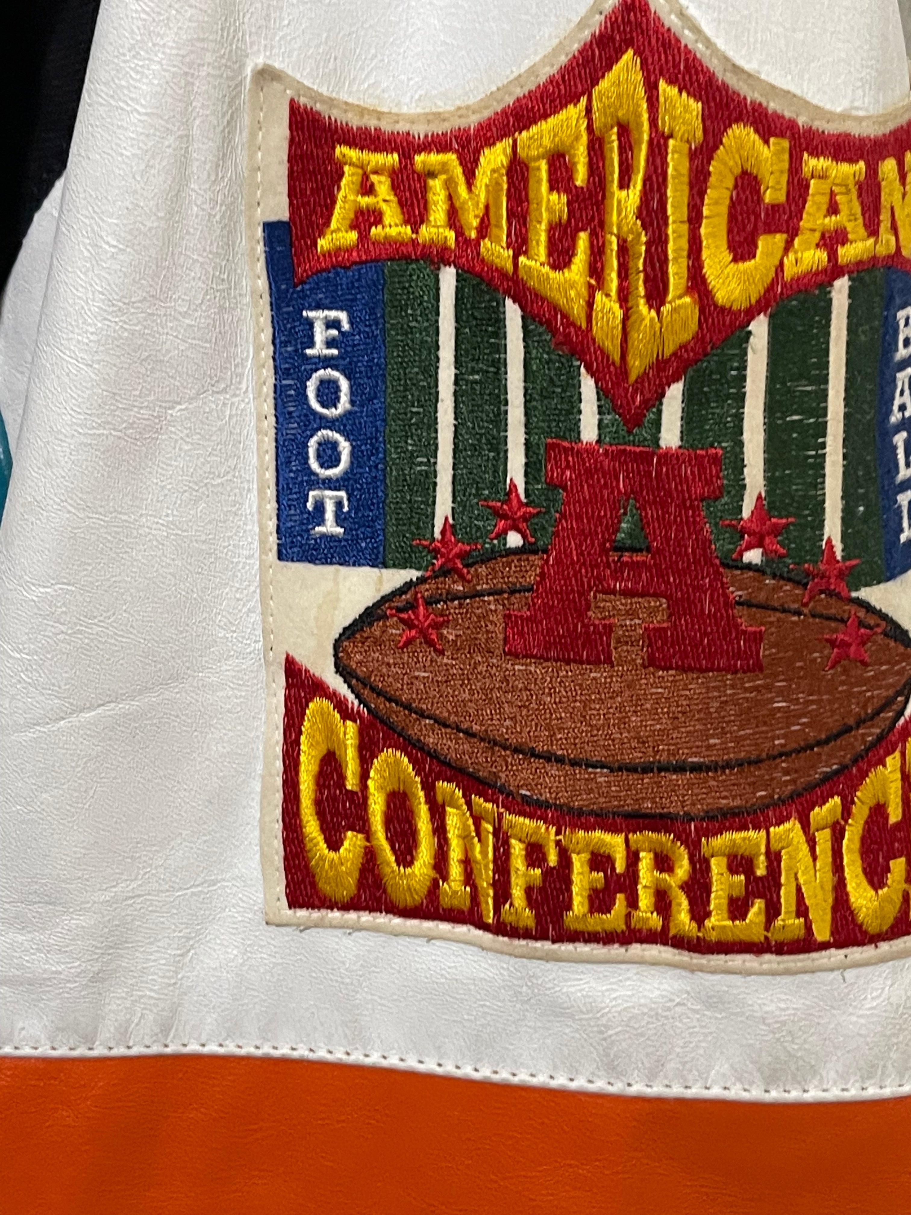Rare Miami Dolphins Jeff Hamilton Leather Jacket (M) – Retro