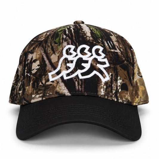 Hidden Hills Camo Black Brim Snapback