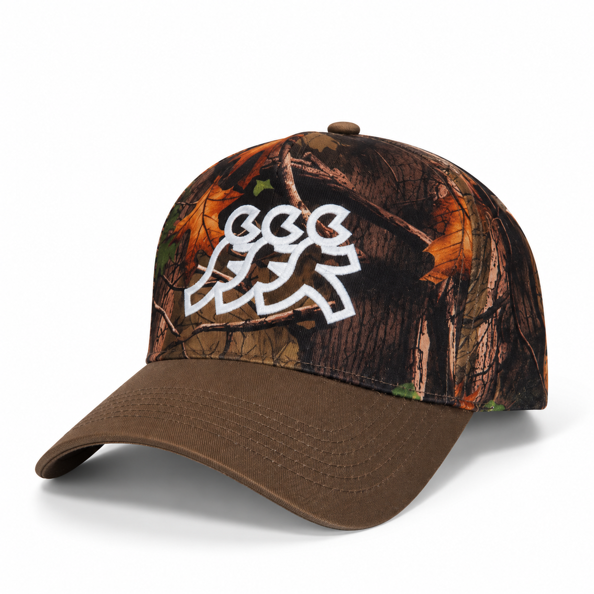 Hidden Hills Camo Green Brim Snapback
