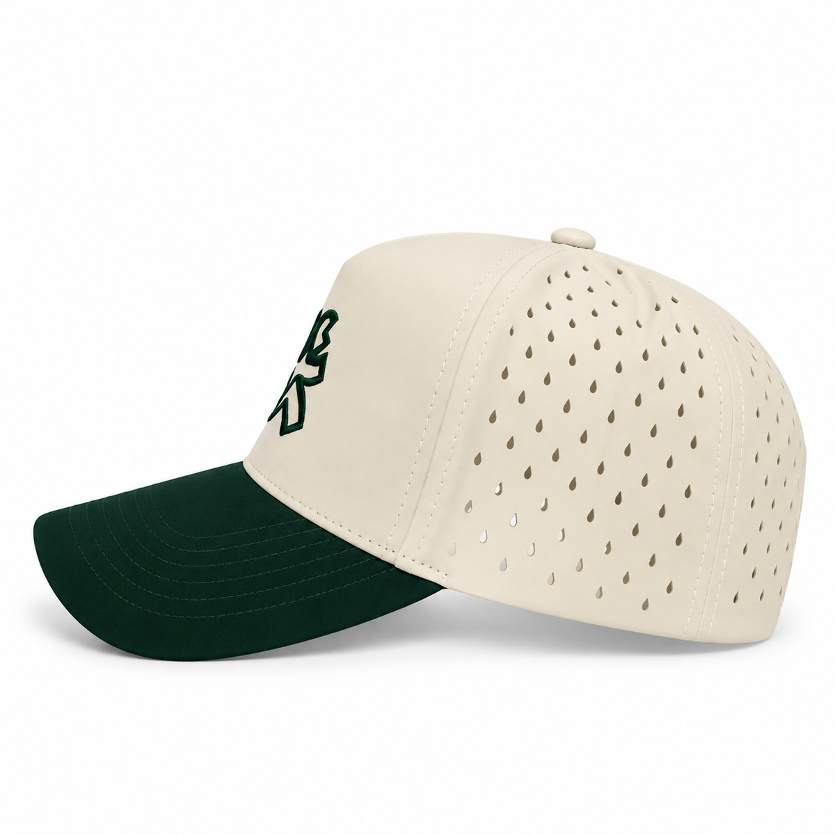 Newport Cream Athletic Performance Mesh Snapback