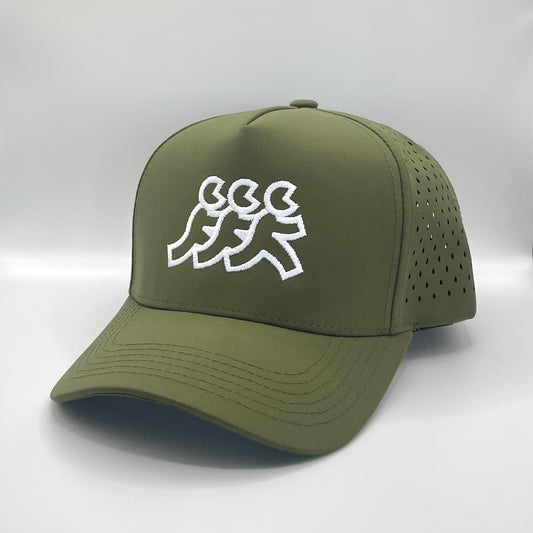 Olive Athletic Mesh Snapback