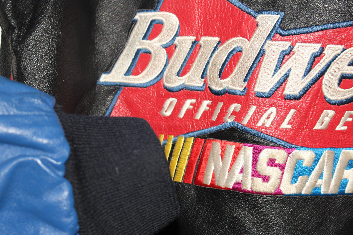 Budweiser Racing NASCAR Leather Jacket (XL)