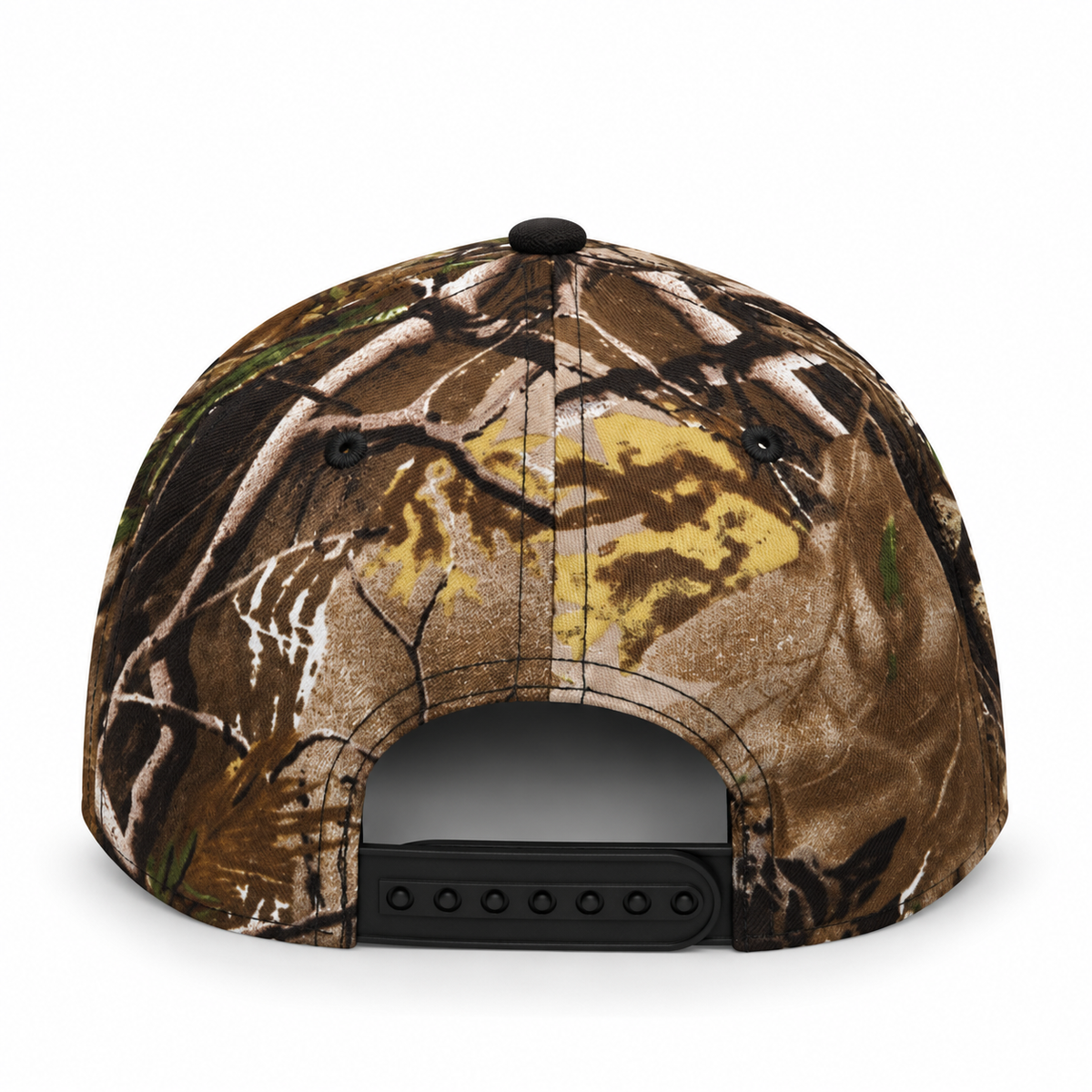 Hidden Hills Camo Black Brim Snapback