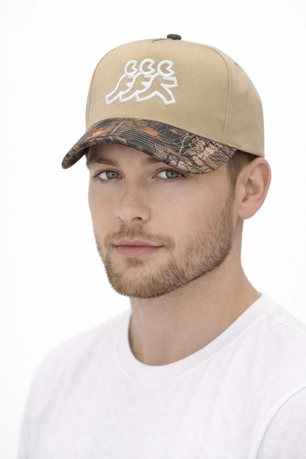 Hidden Hills Khaki Camo Brim Snapback