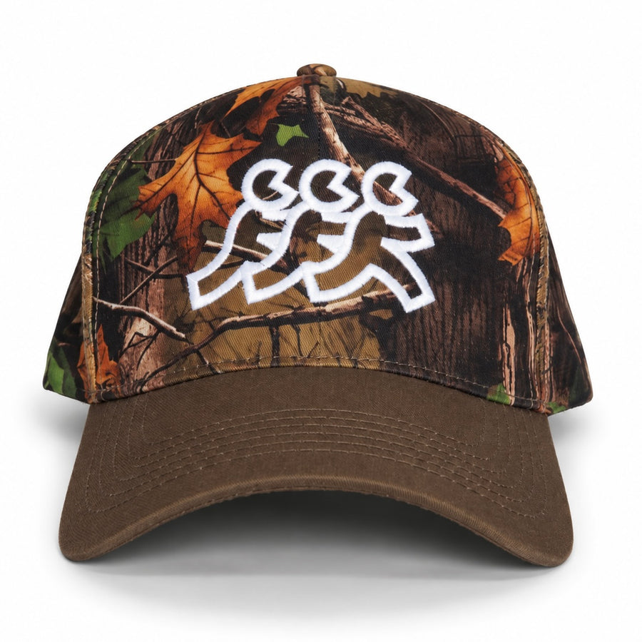 Hidden Hills Camo Green Brim Snapback
