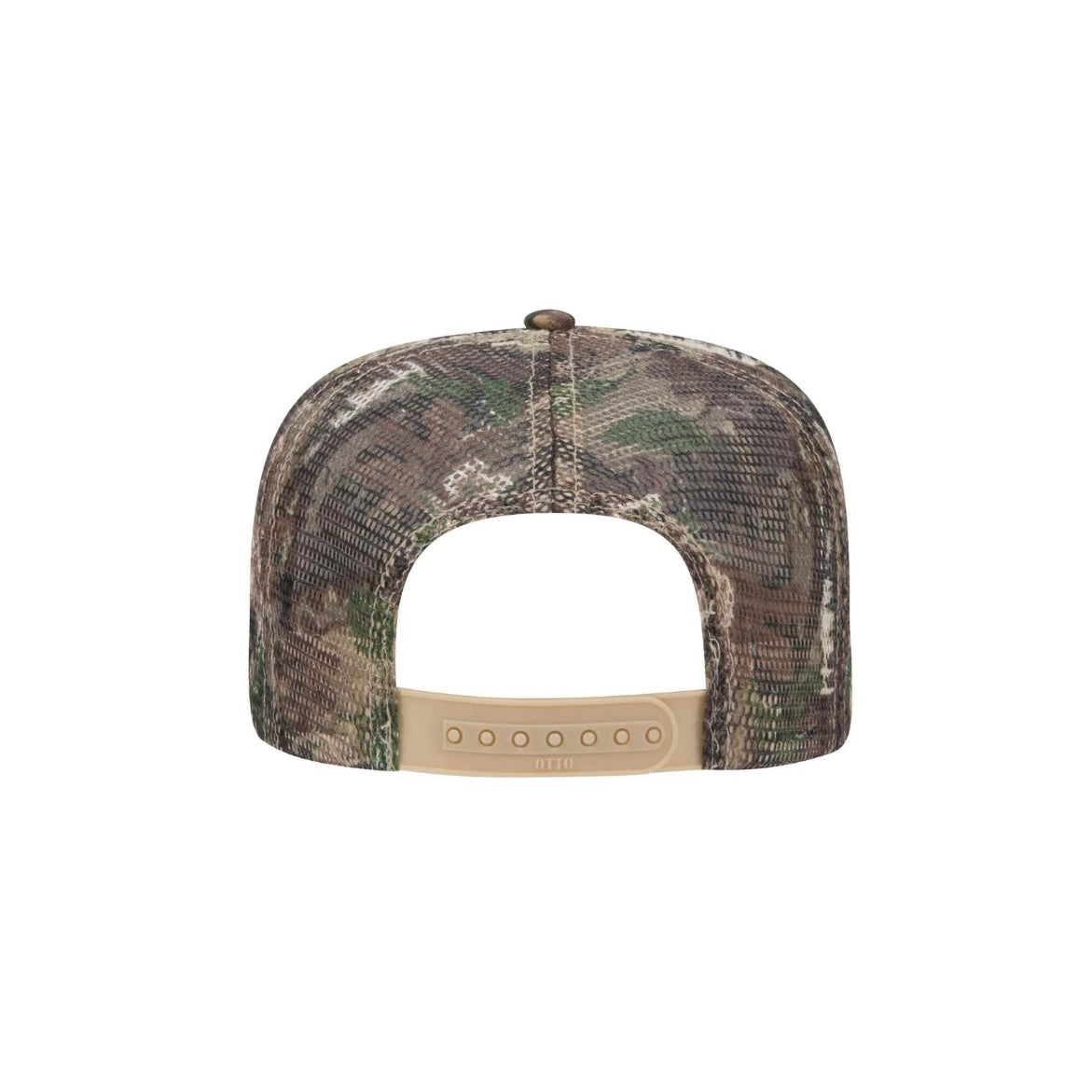 Limited Hunting Camo 5 Point Snapback Mesh Back White Logo Embroidery