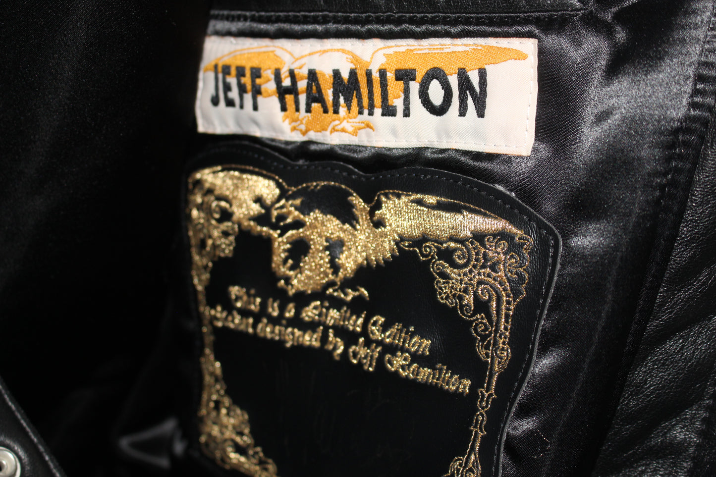 50th Anniversary NASCAR 1998 Jeff Hamilton Leather Jacket (L)