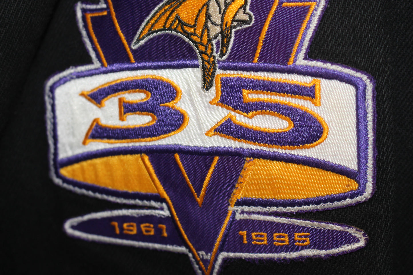 Rare Minnesota Vikings Jeff Hamilton Leather Jacket (L)