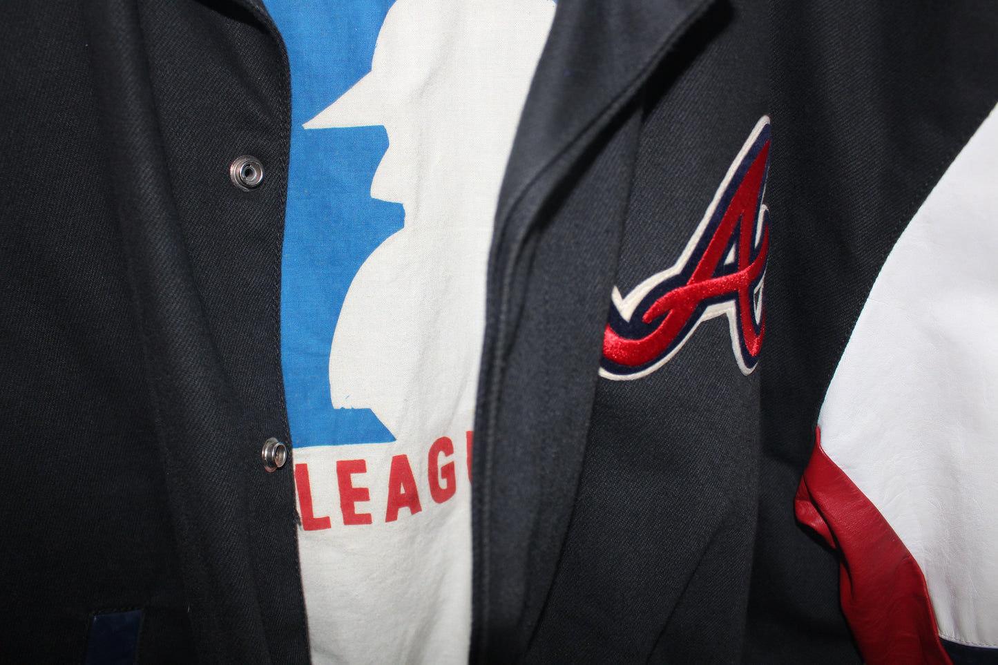Rare Atlanta Braves Jeff Hamilton Leather Jacket (L)