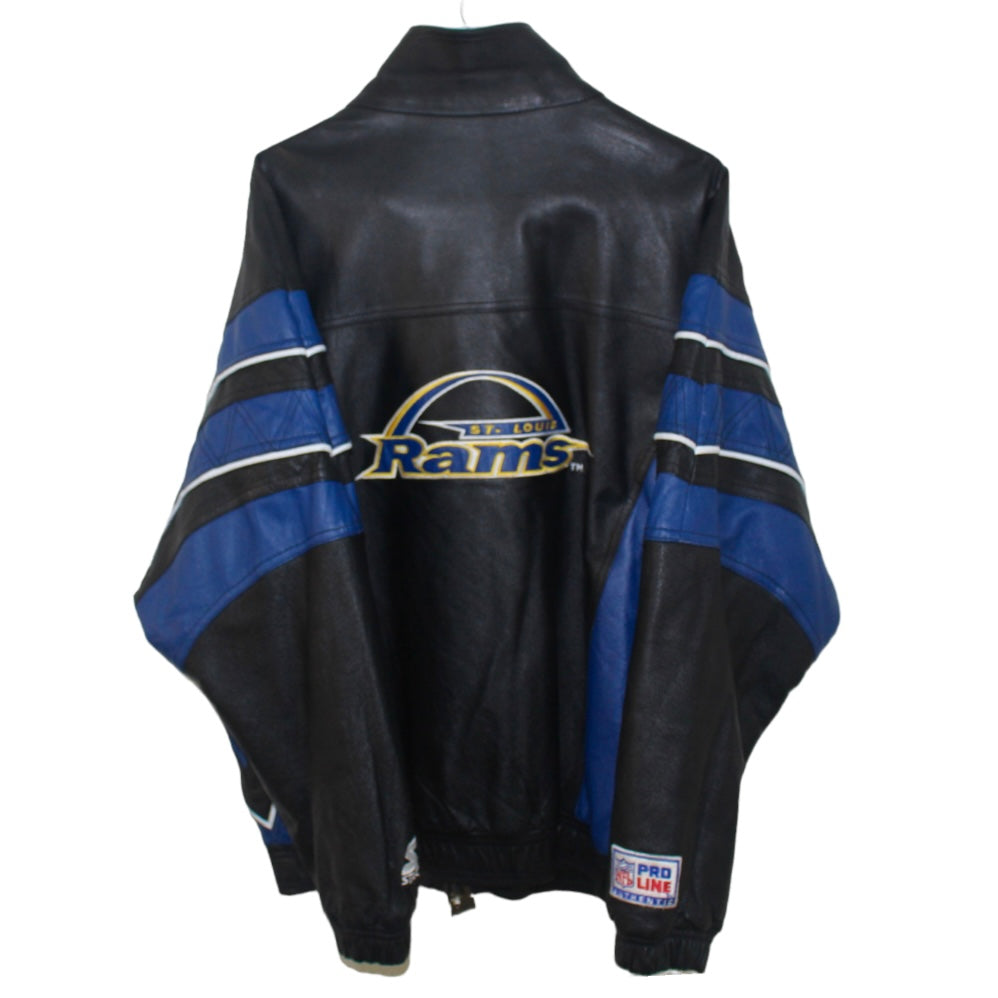 St Louis Rams Pro Line Starter Leather Jacket (L)