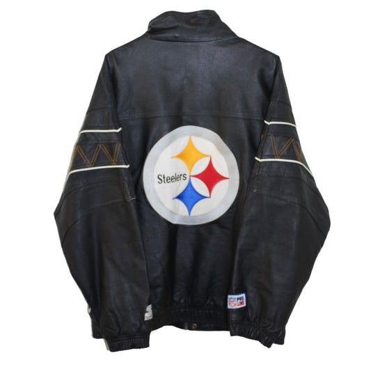 Pittsburgh Steelers Pro Line Starter Leather Jacket (L)