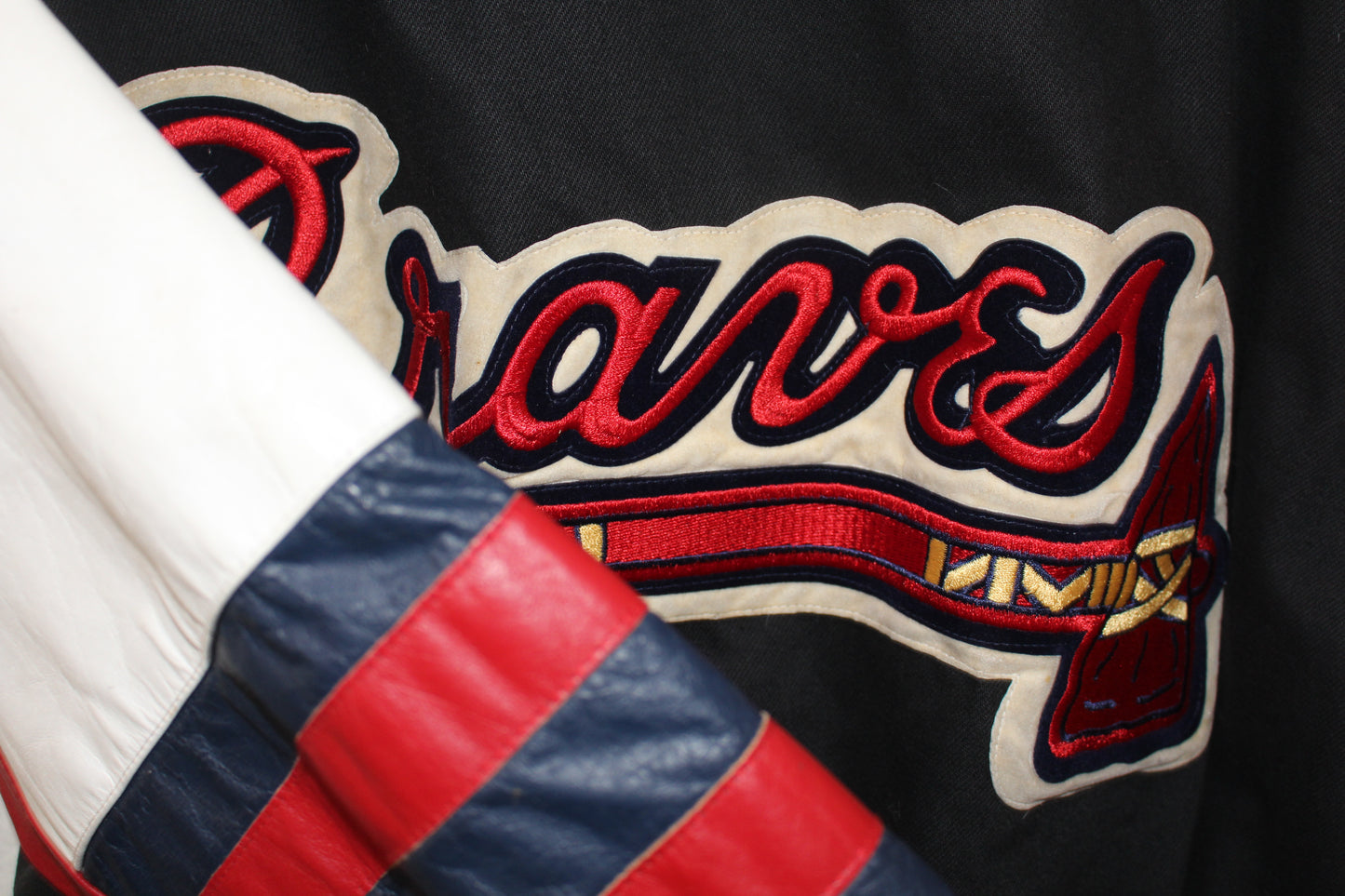 Rare Atlanta Braves Jeff Hamilton Leather Jacket (L)