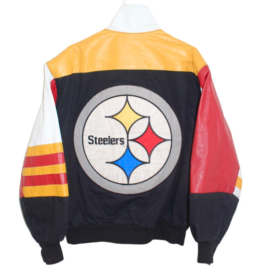 Rare Pittsburgh Steelers Jeff Hamilton Leather Jacket (M)