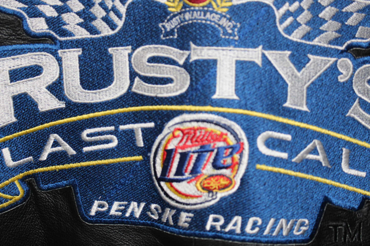 Miller Lite Racing RUsty Wallace #2 Leather Jacket (XXL)