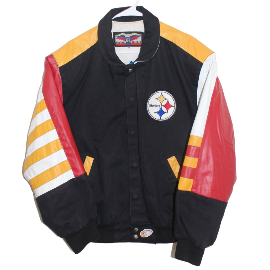 PITTSBURGH STEELERS FULL LEATHER JACKET – Jeff Hamilton Shop