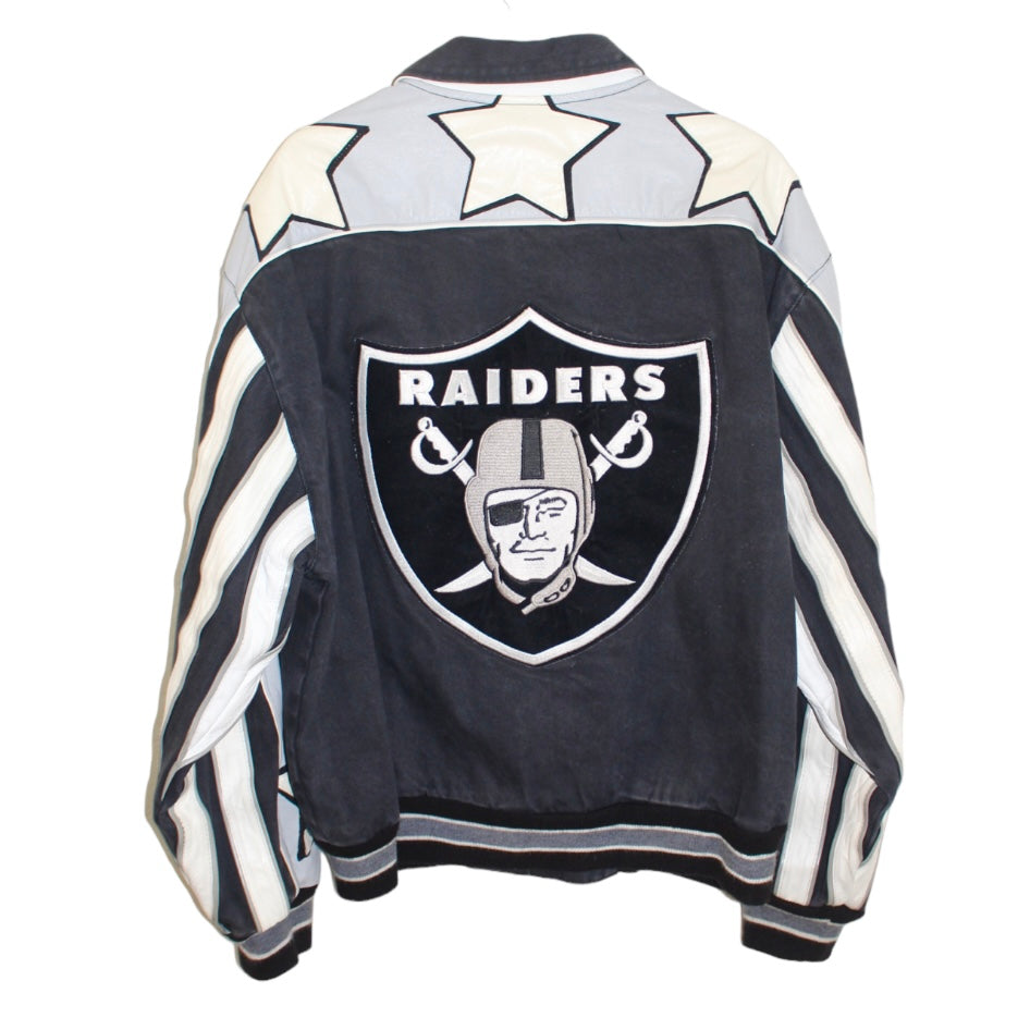 Oakland Raiders Jeff Hamilton Leather Jacket (XXL)