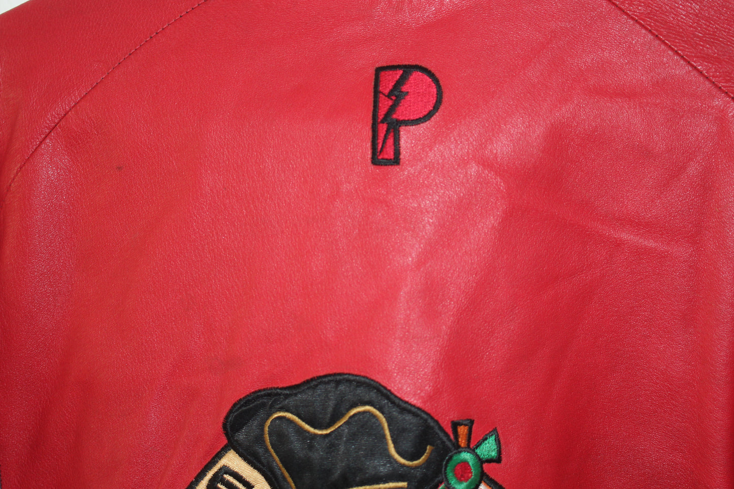 Chicago Blackhawks Pro Player Leather Jacket (XL)