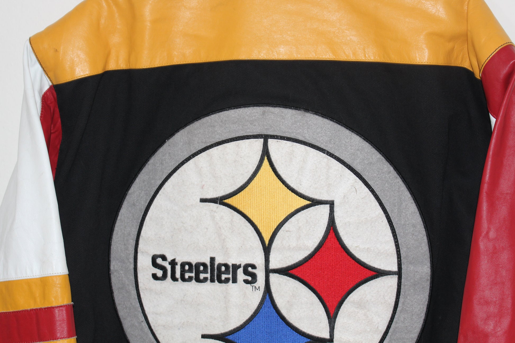 Pittsburgh Steelers Logo Athletics Leather Size M Button up 